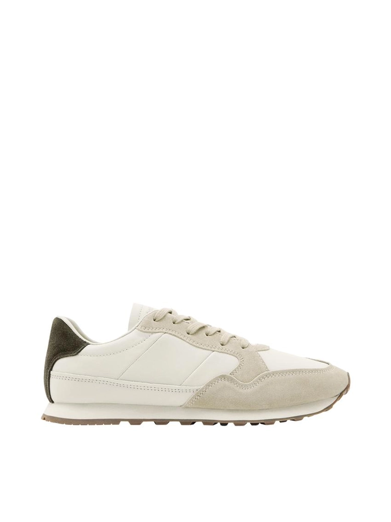 Кроссовки с контрастной задней частью