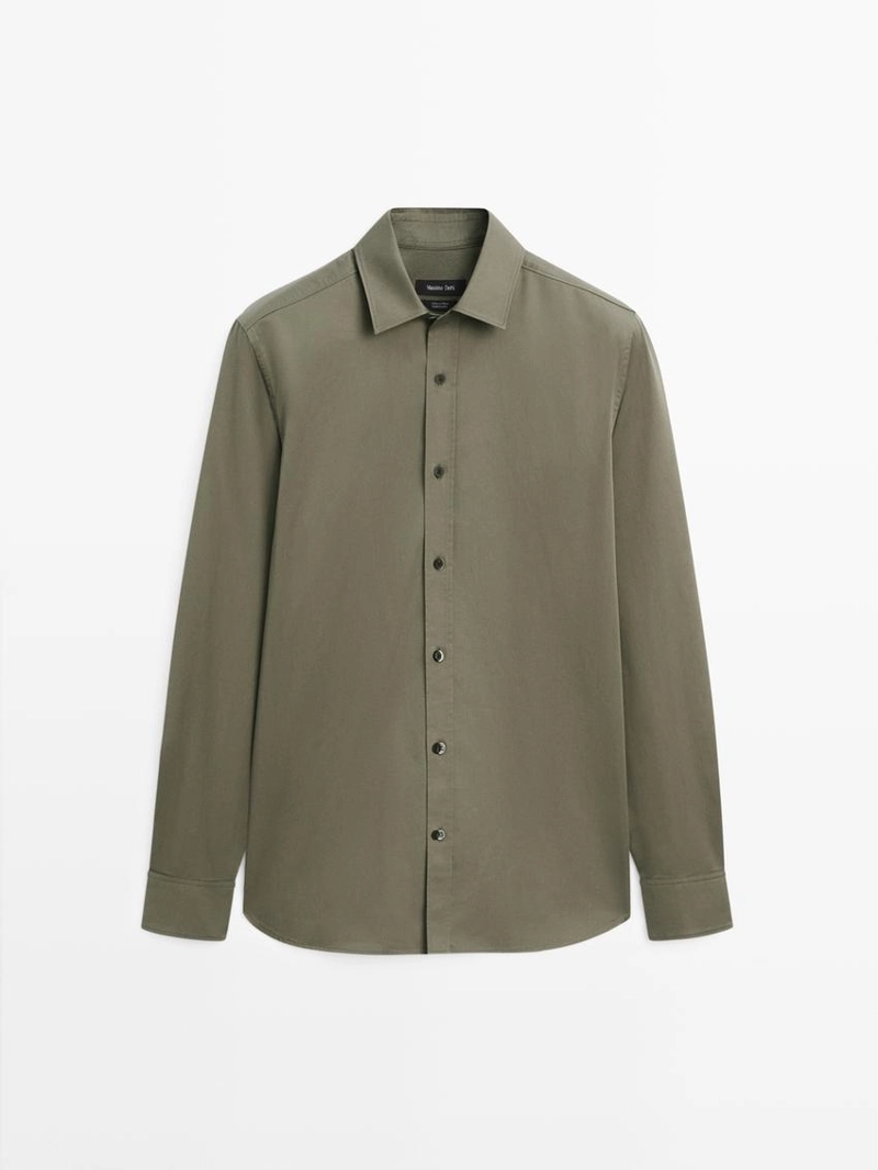 Рубашка из 100% хлопка с регулярной посадкой