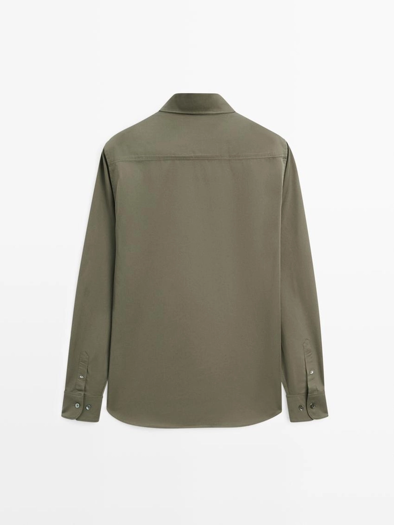 Рубашка из 100% хлопка с регулярной посадкой