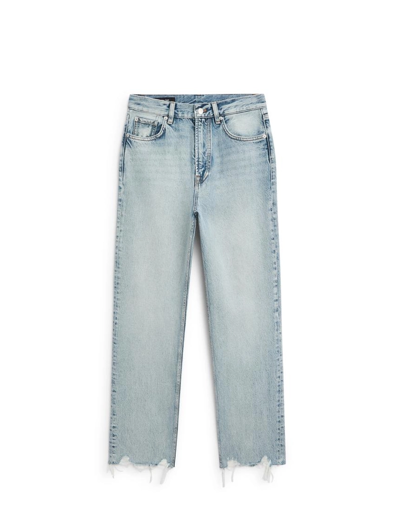 Джинсы прямого кроя с высокой посадкой