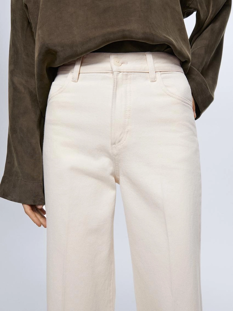 Джинсы-палаты с высокой посадкой