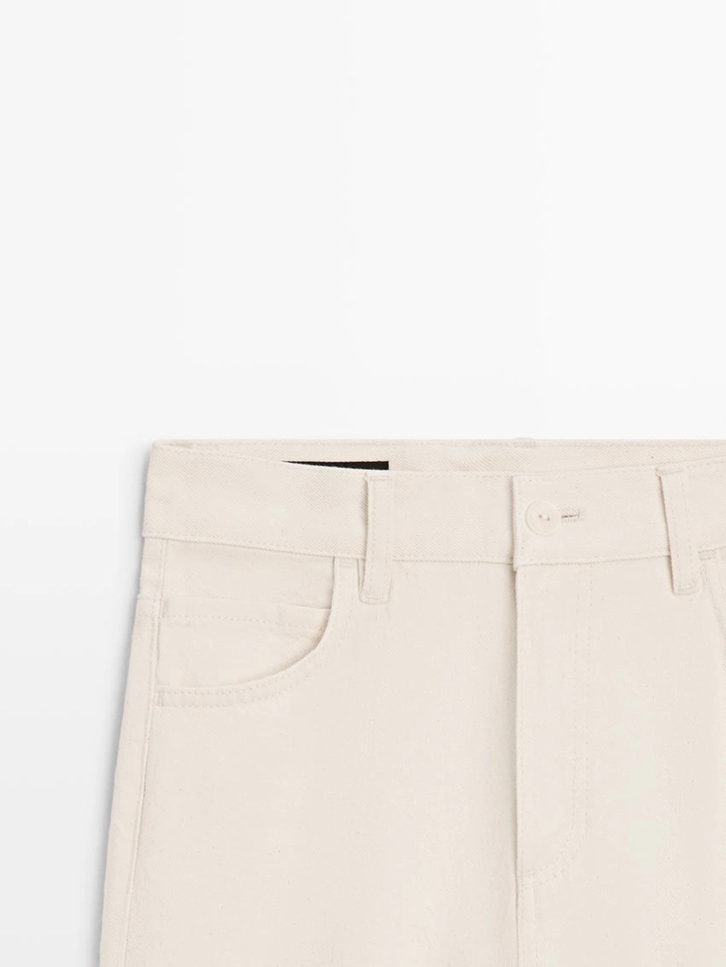 Джинсы-палаты с высокой посадкой