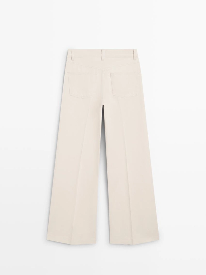 Джинсы-палаты с высокой посадкой