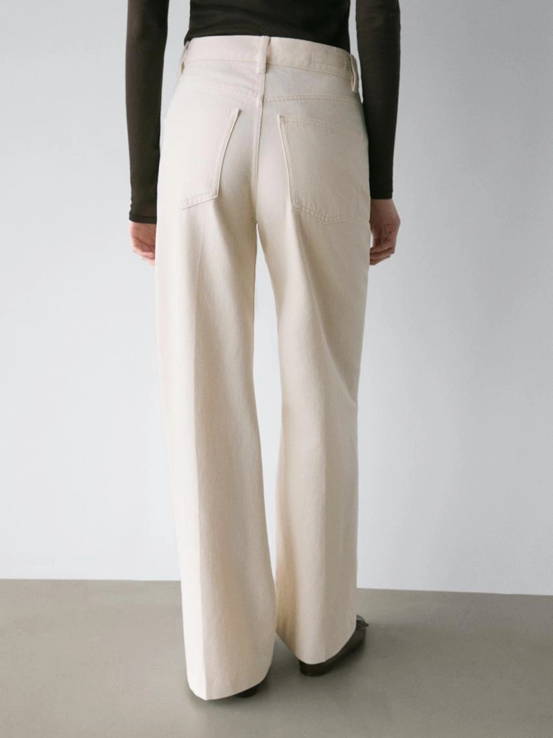 Джинсы-палаты с высокой посадкой