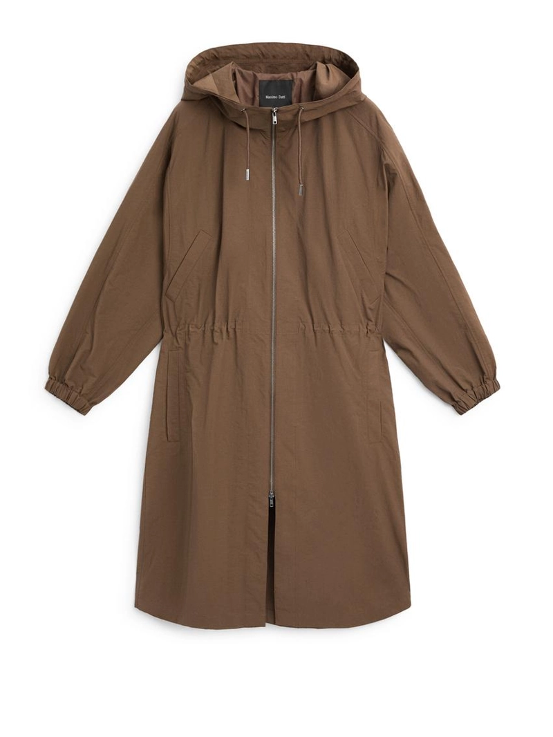 Длинная парка из технической ткани