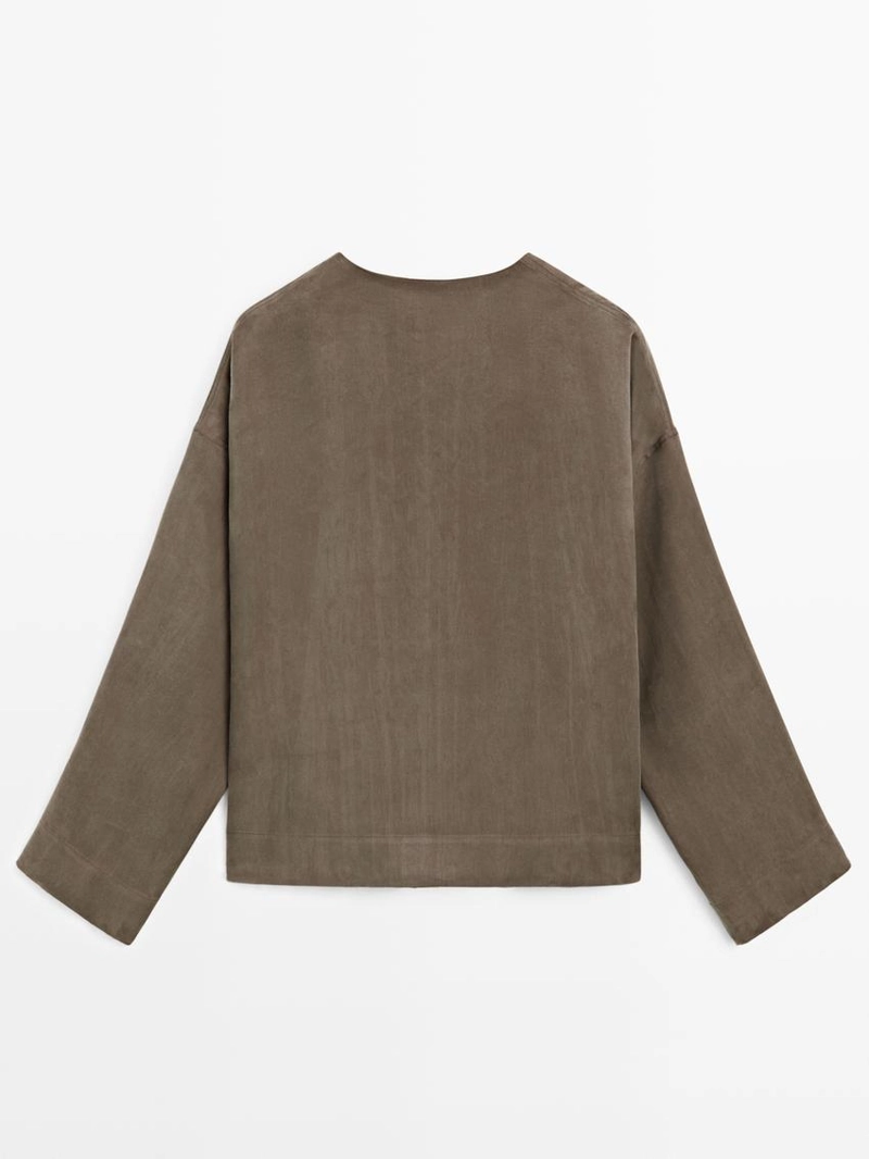 Рубашка с драпировкой