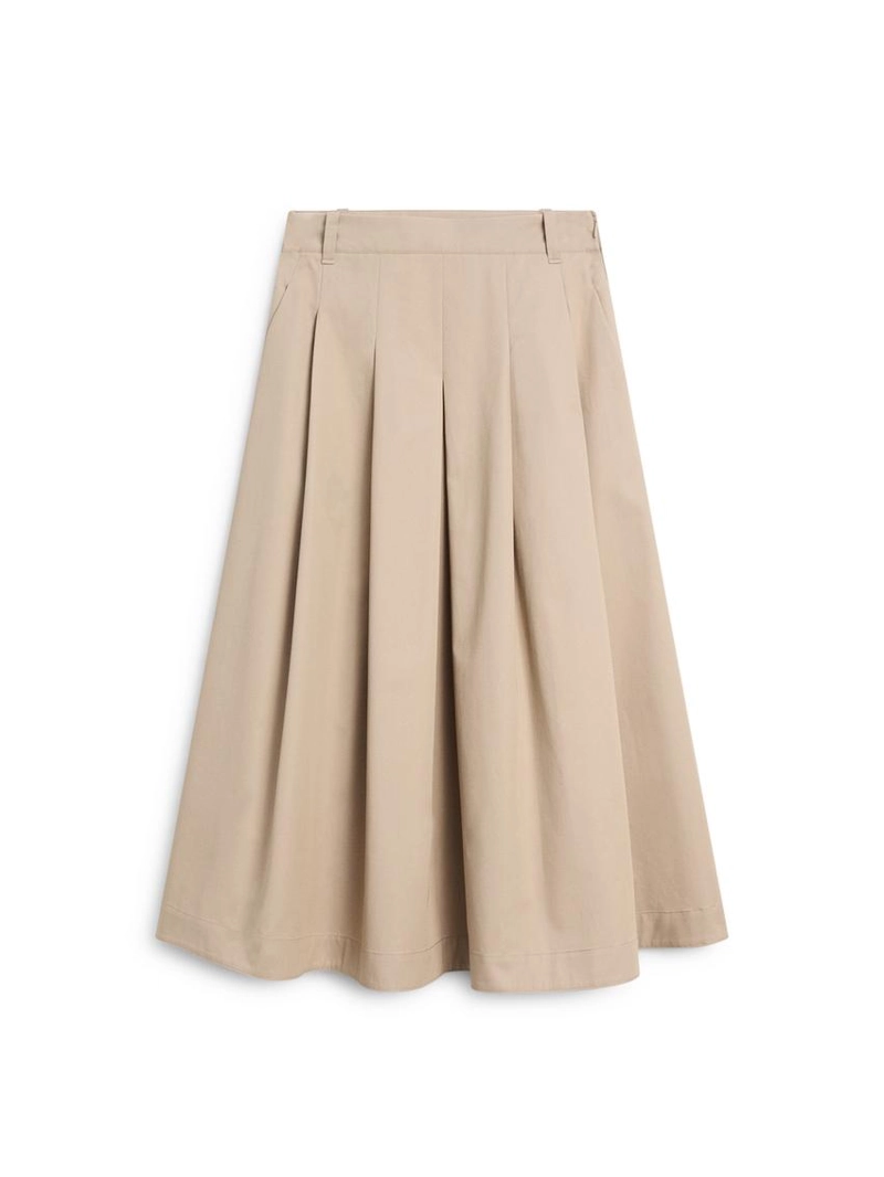 Юбка миди с боковыми складками