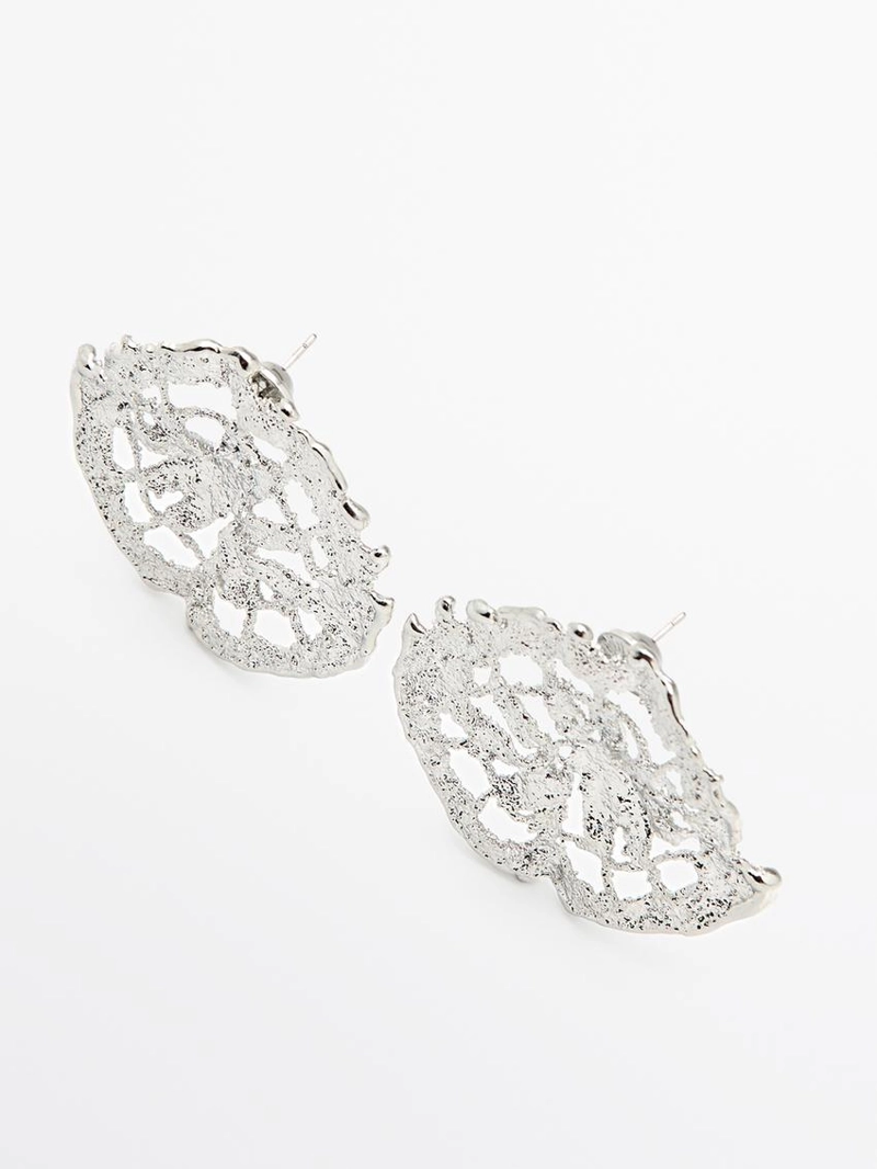 Текстурированные серьги