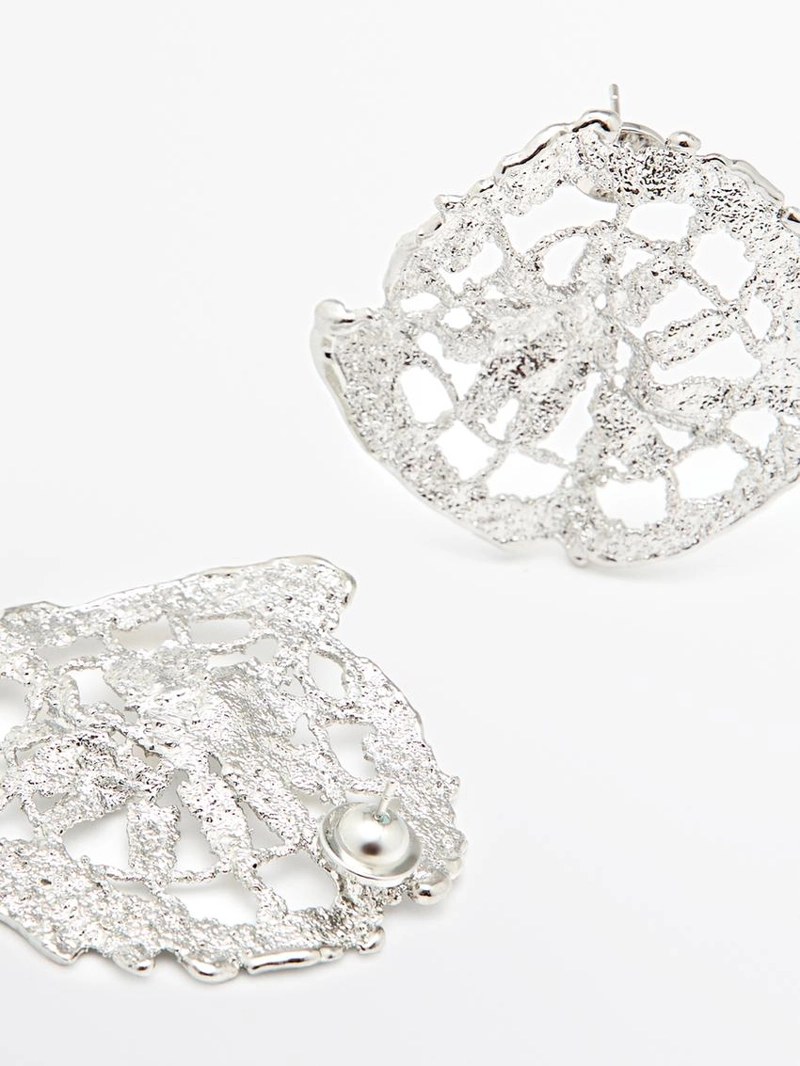 Текстурированные серьги