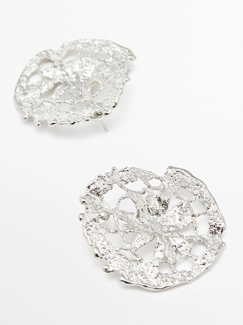 Текстурированные серьги