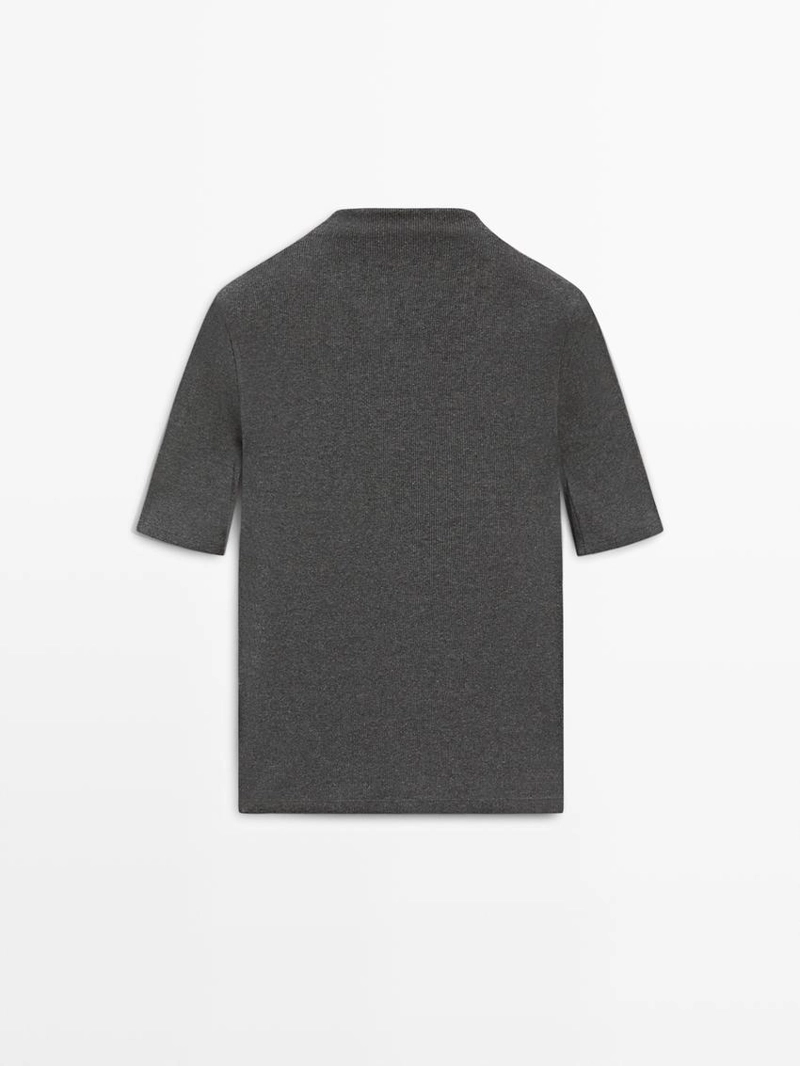 Футболка из хлопкового микса с короткими рукавами