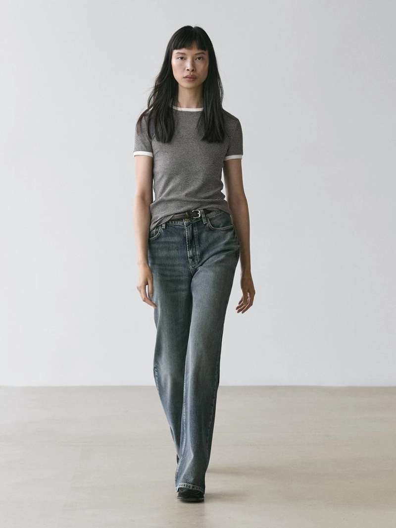 Футболка с коротким рукавом с контрастными деталями