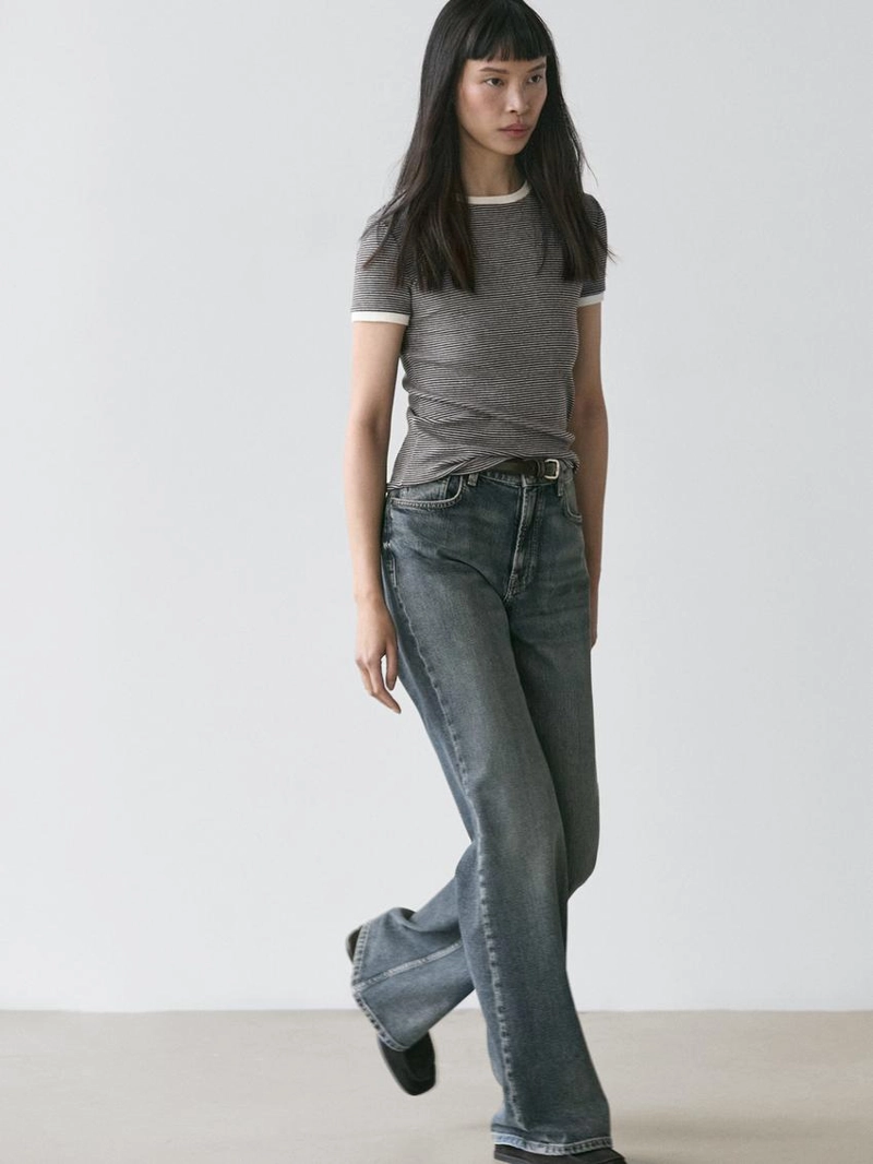 Футболка с коротким рукавом с контрастными деталями