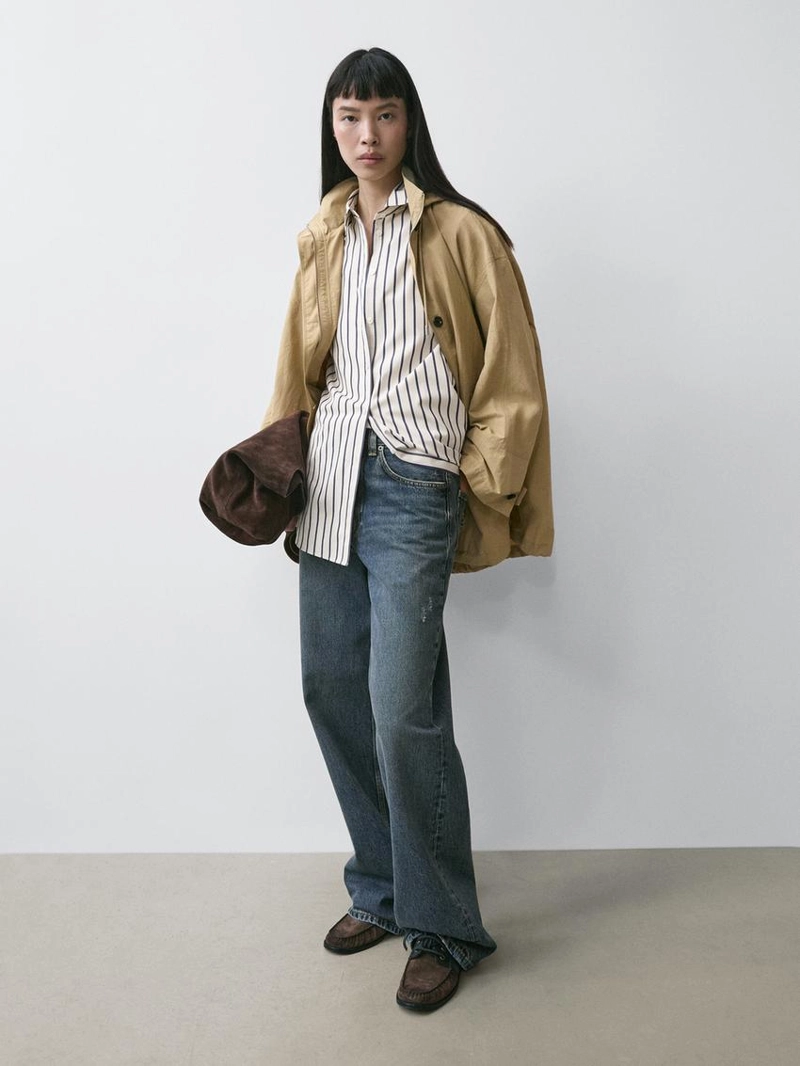 Рубашка в полоску из 100% хлопка