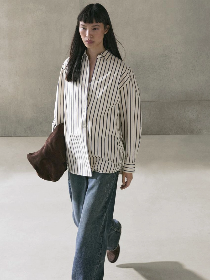 Рубашка в полоску из 100% хлопка