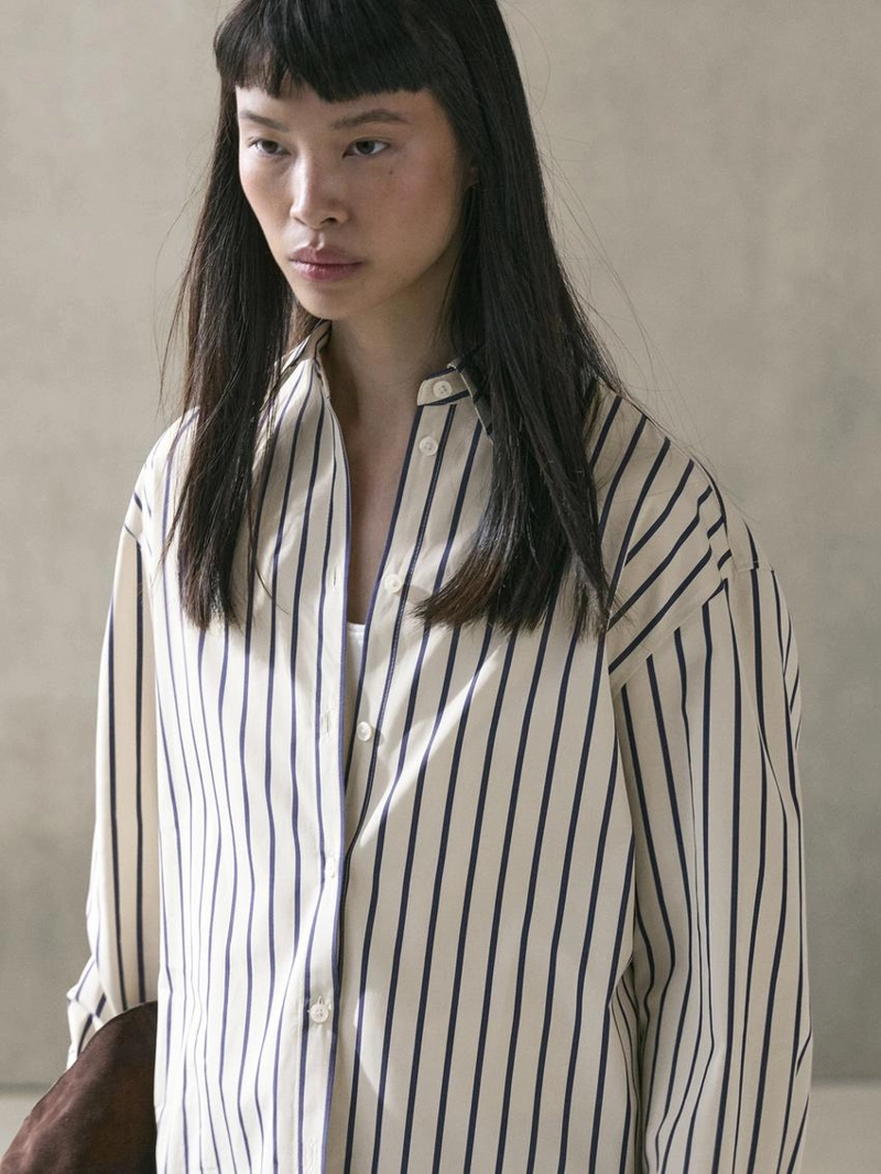 Рубашка в полоску из 100% хлопка