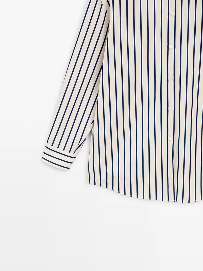 Рубашка в полоску из 100% хлопка