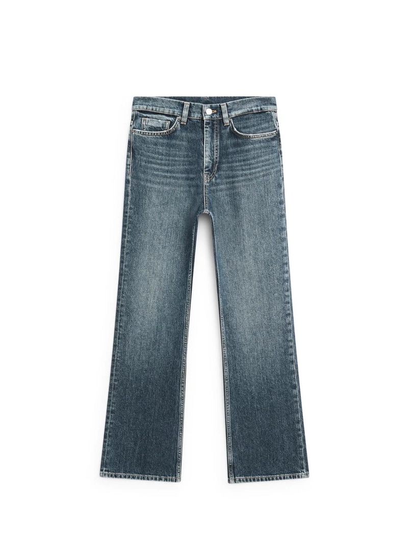 Джинсы буткат с высокой талией