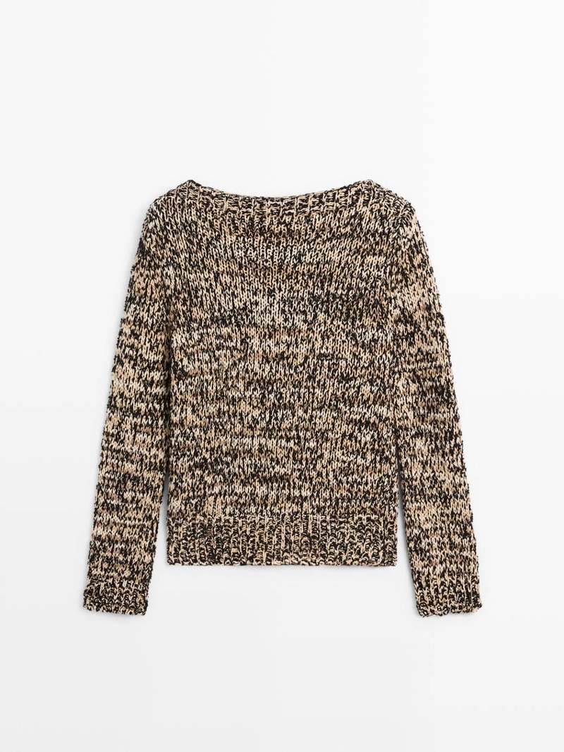 Свитер из смесового хлопка с мулене