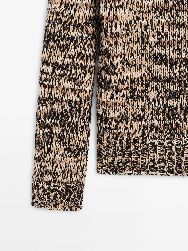 Свитер из смесового хлопка с мулене