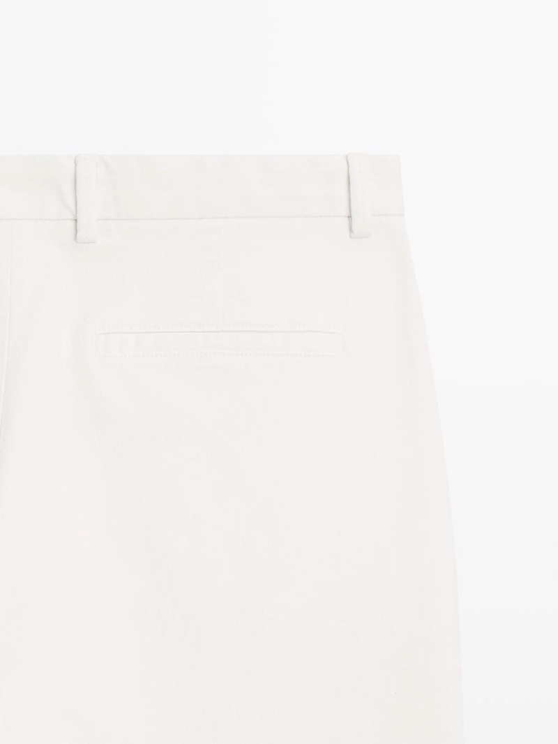 Хлопковые брюки с эластичным поясом