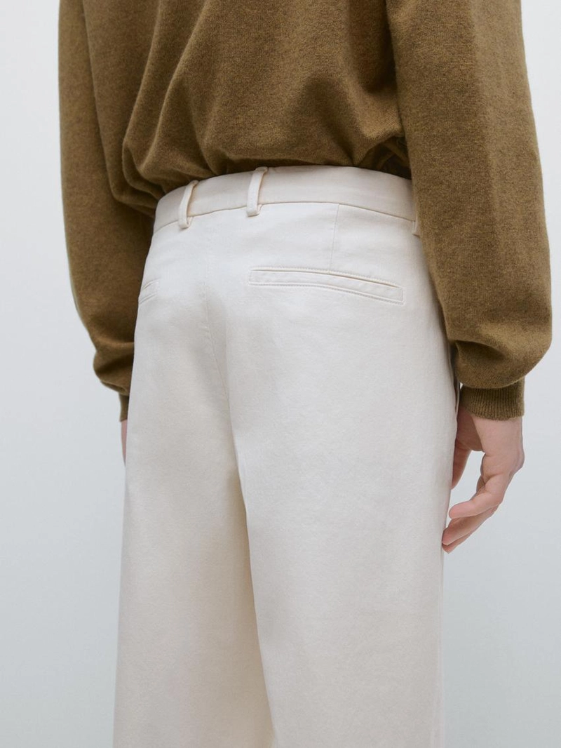 Хлопковые брюки с эластичным поясом