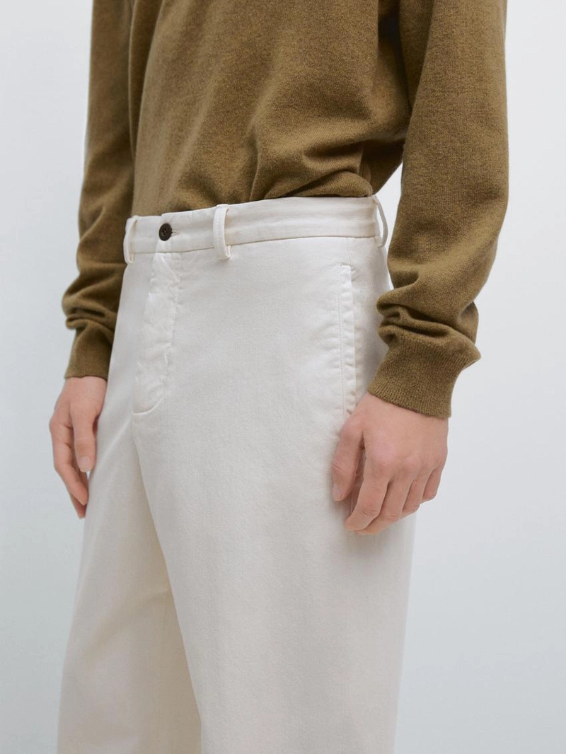 Хлопковые брюки с эластичным поясом