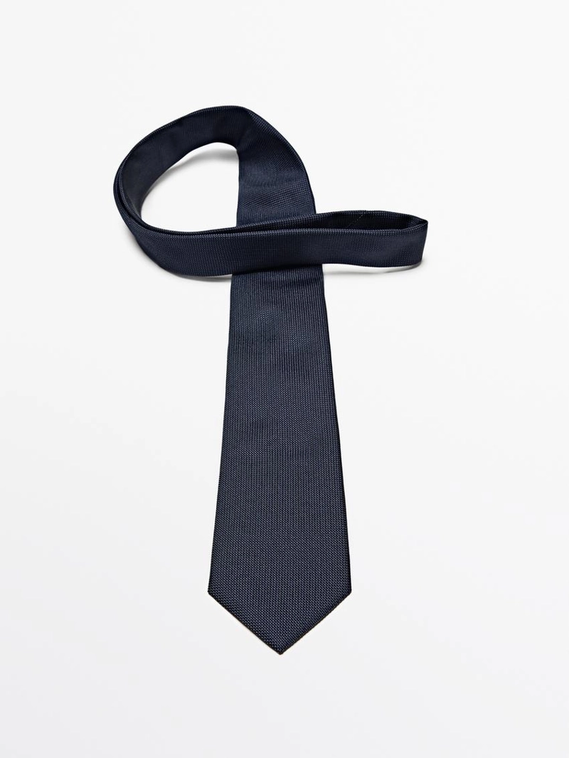 Галстук в горох из 100% шелка мульберри