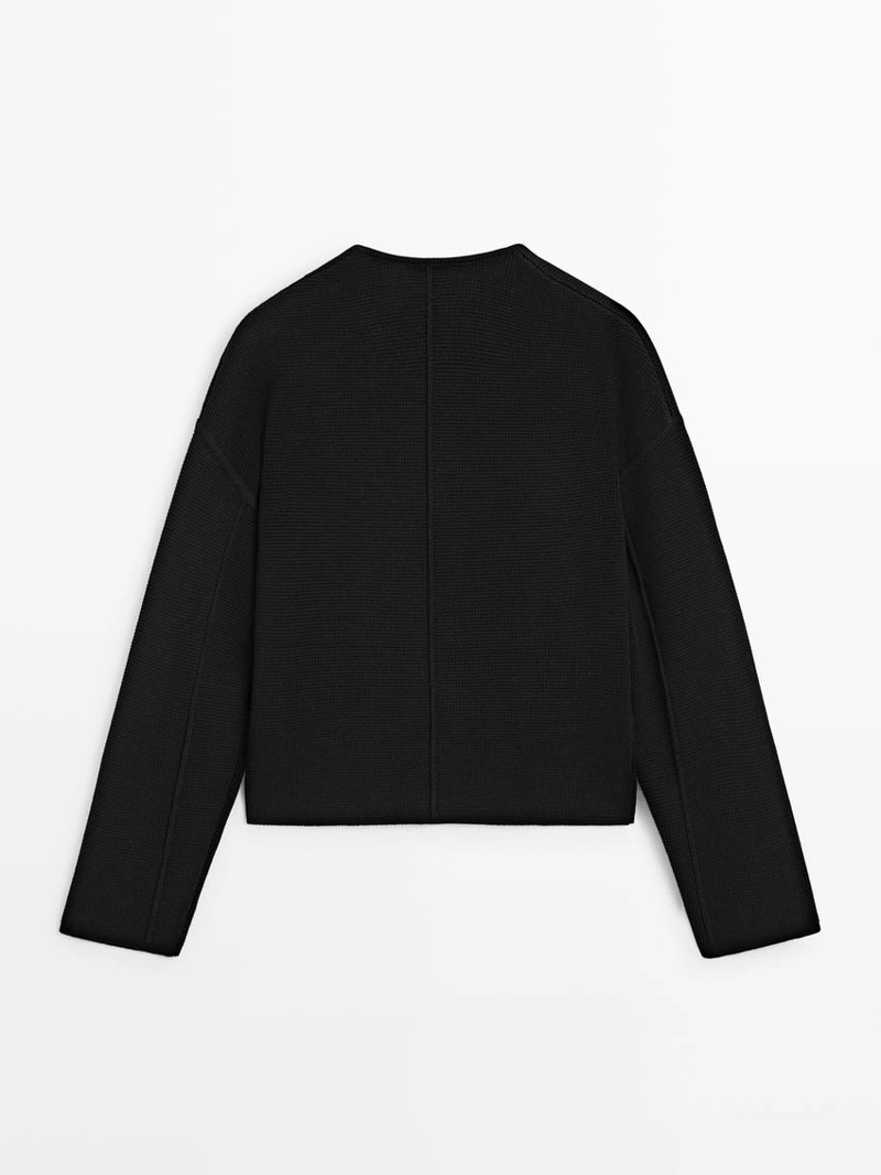 Кардиган из хлопкового трикотажа