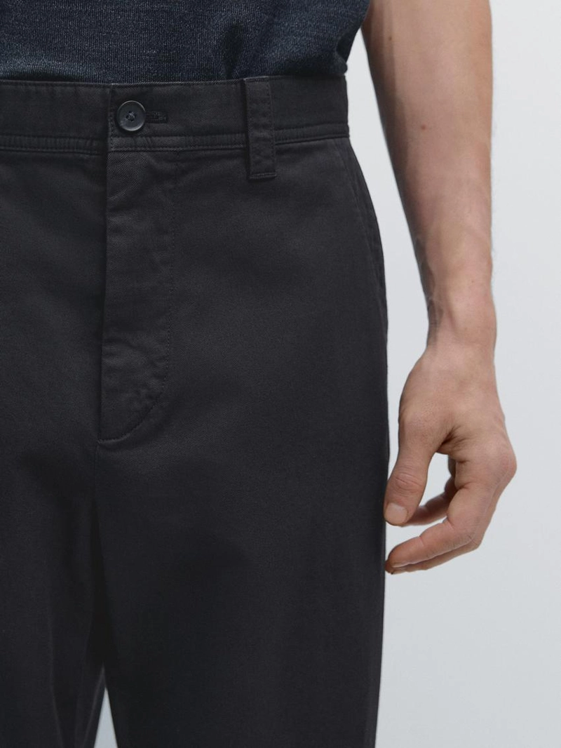 Брюки свободного кроя из хлопка