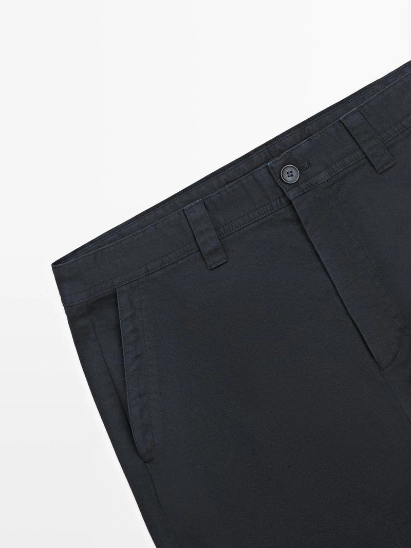 Брюки свободного кроя из хлопка