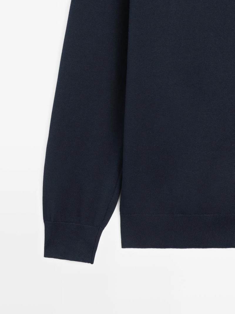 Кардиган из хлопкового трикотажа на молнии