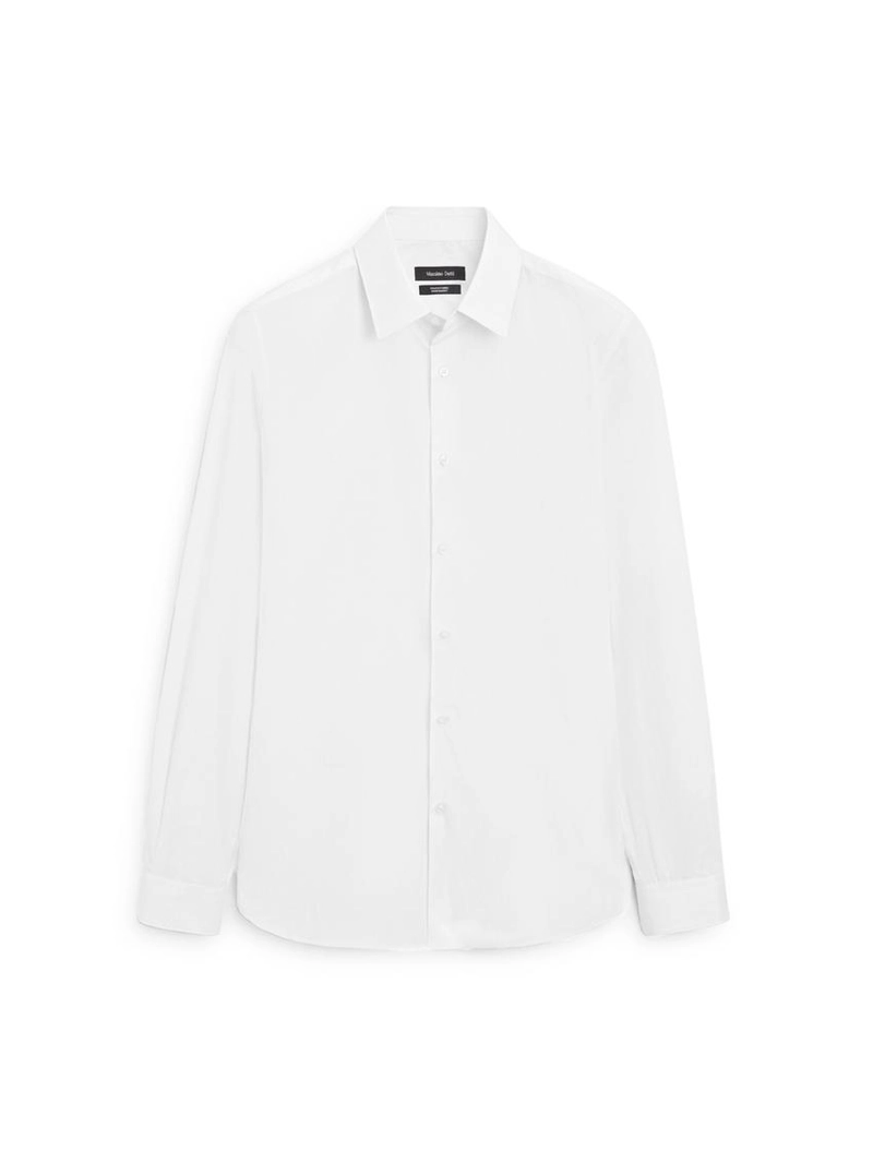 Рубашка из хлопка поплина, слим фит