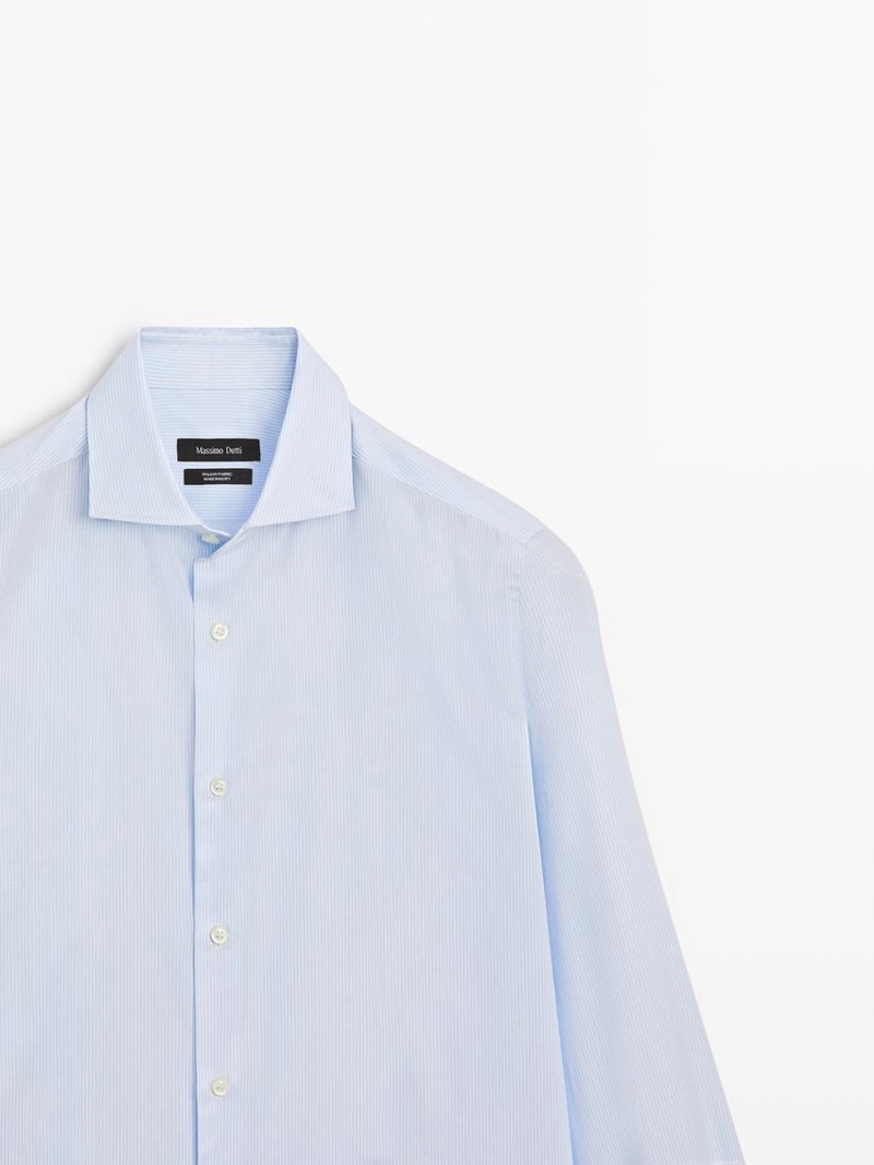 Рубашка slim fit из 100% хлопка