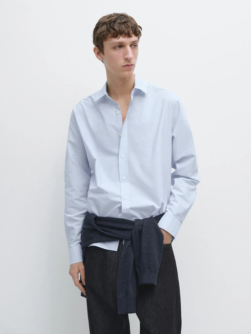 Рубашка в полоску из 100% хлопка