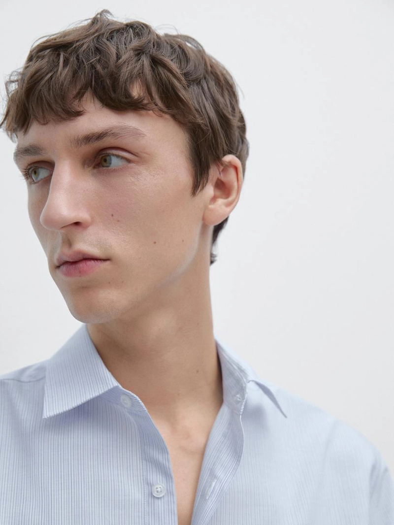 Рубашка в полоску из 100% хлопка