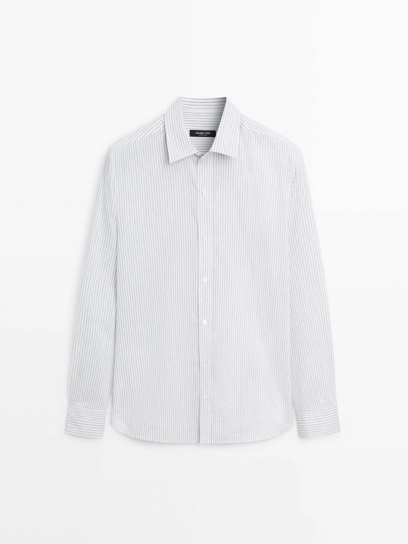 Рубашка в полоску из хлопковой смеси
