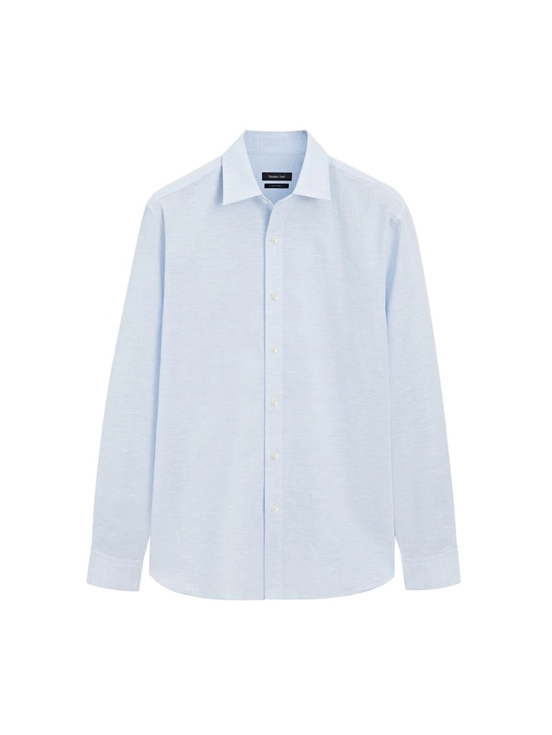 Рубашка из льна с регулярной посадкой