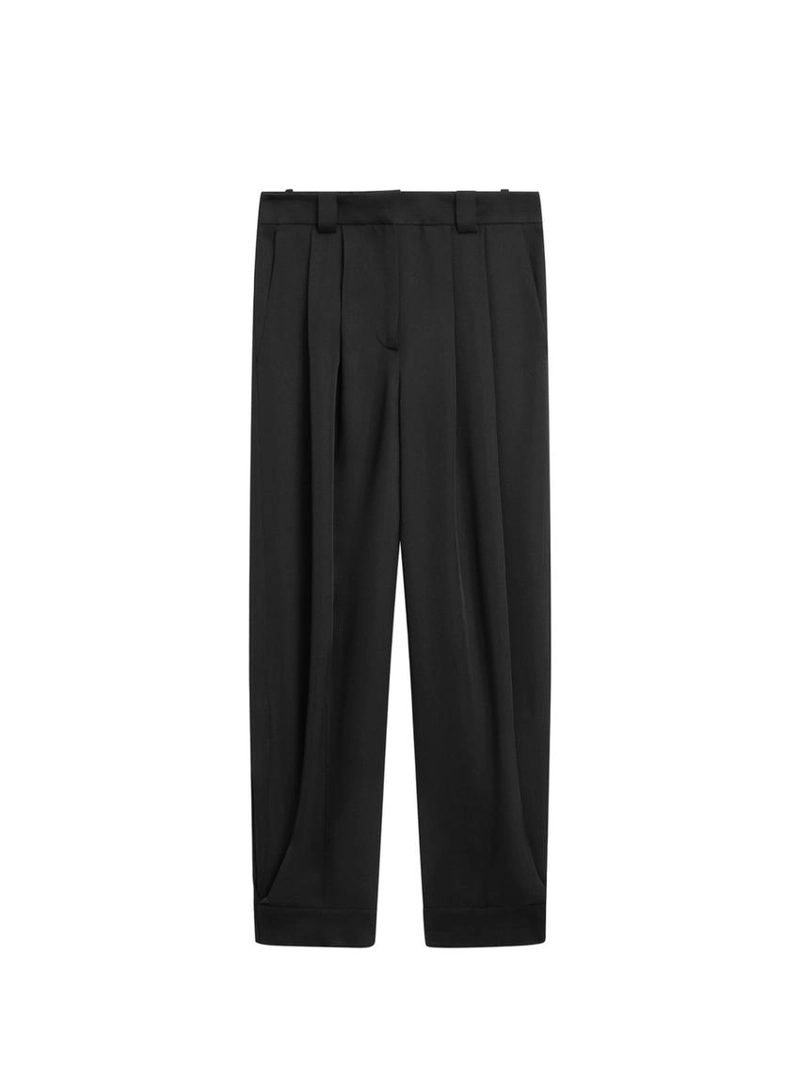 Брюки саруэль из плавного материала