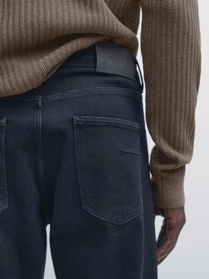 Джинсы в стиле денима с утонченным кроем