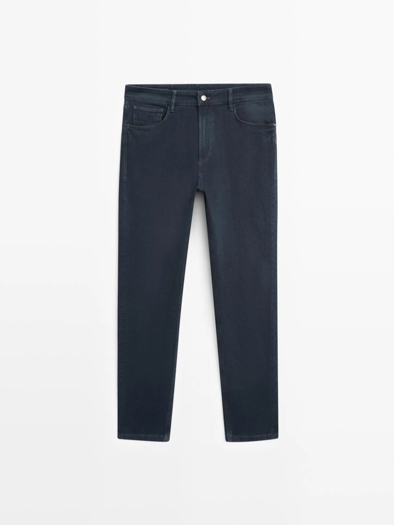 Джинсы в стиле денима с утонченным кроем