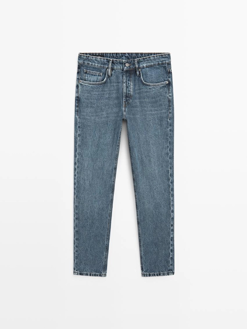 Джинсы узкого кроя cropped