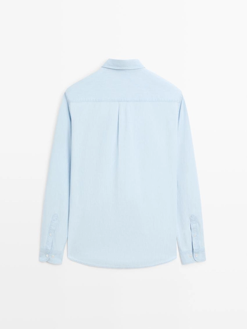 Рубашка из джинсовой ткани 100% хлопка