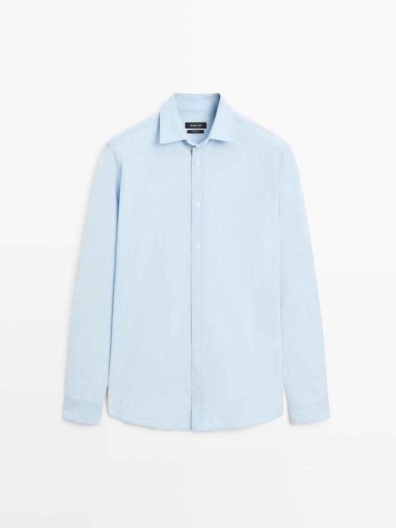 Рубашка из джинсовой ткани 100% хлопка