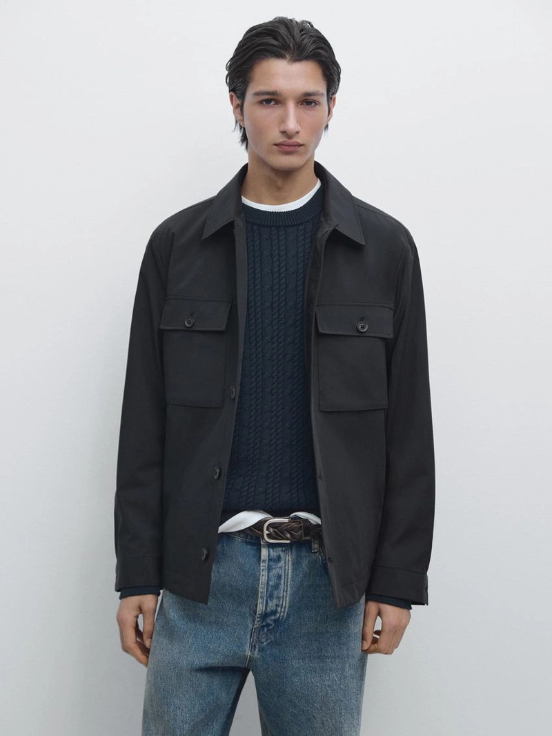 Короткая куртка с деталями карманов