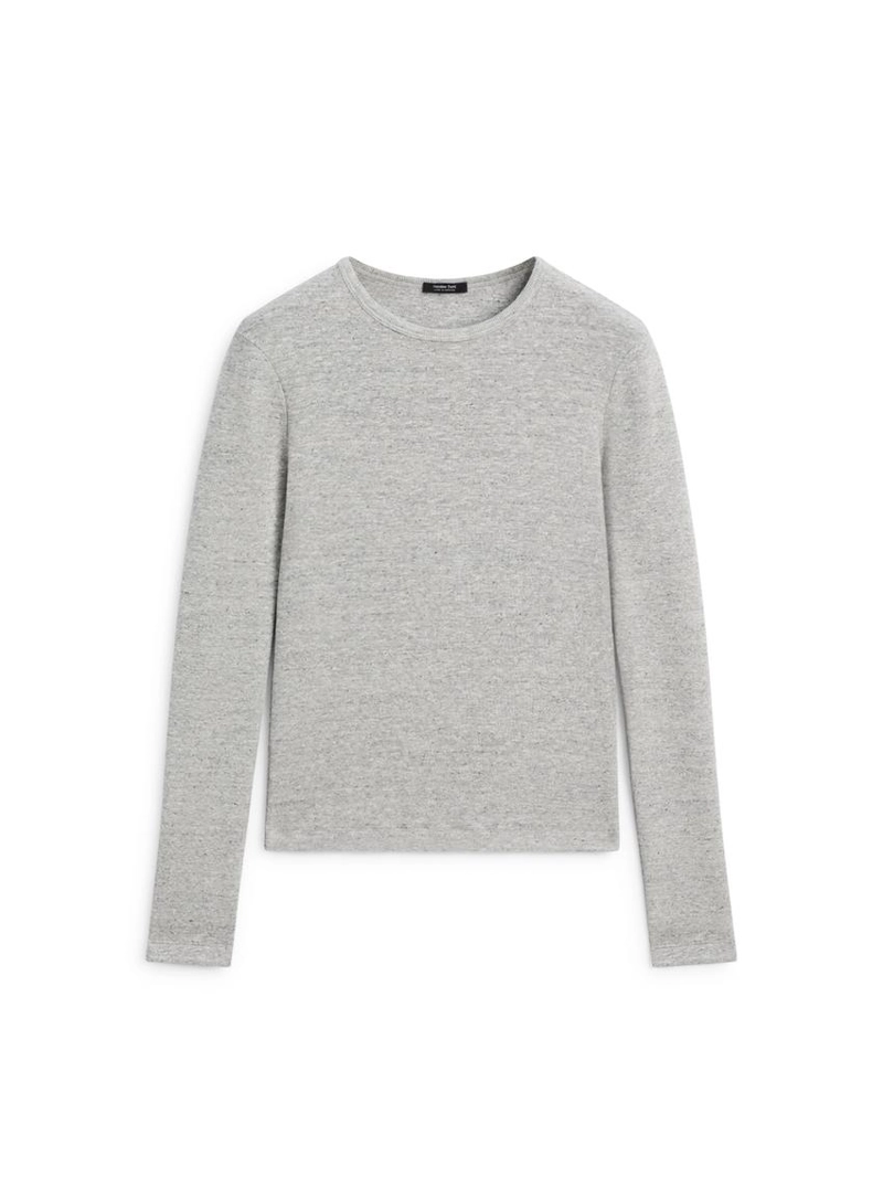 Майка с длинным рукавом с меланжевым узором