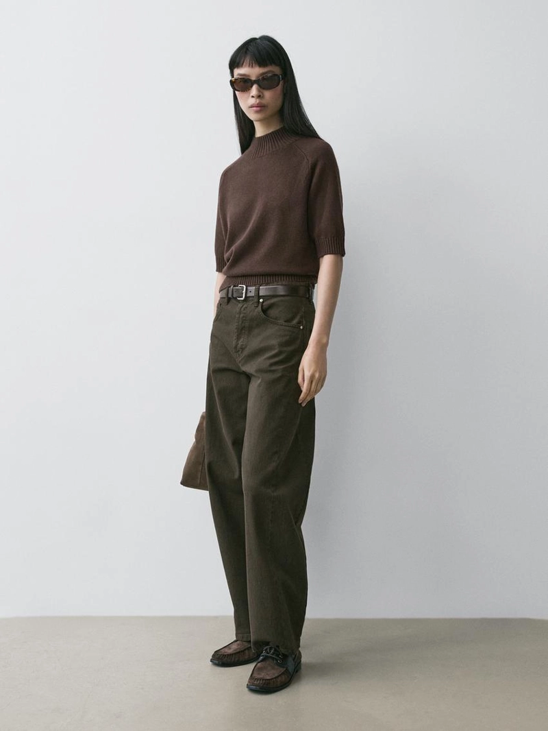 Джемпер из смесового хлопка