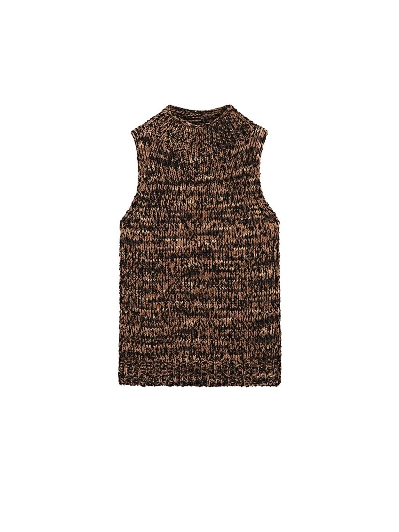 Вязаный топ с запахом marl