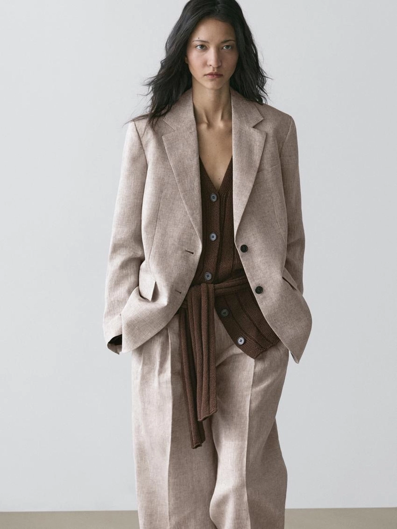 Пиджак из льна