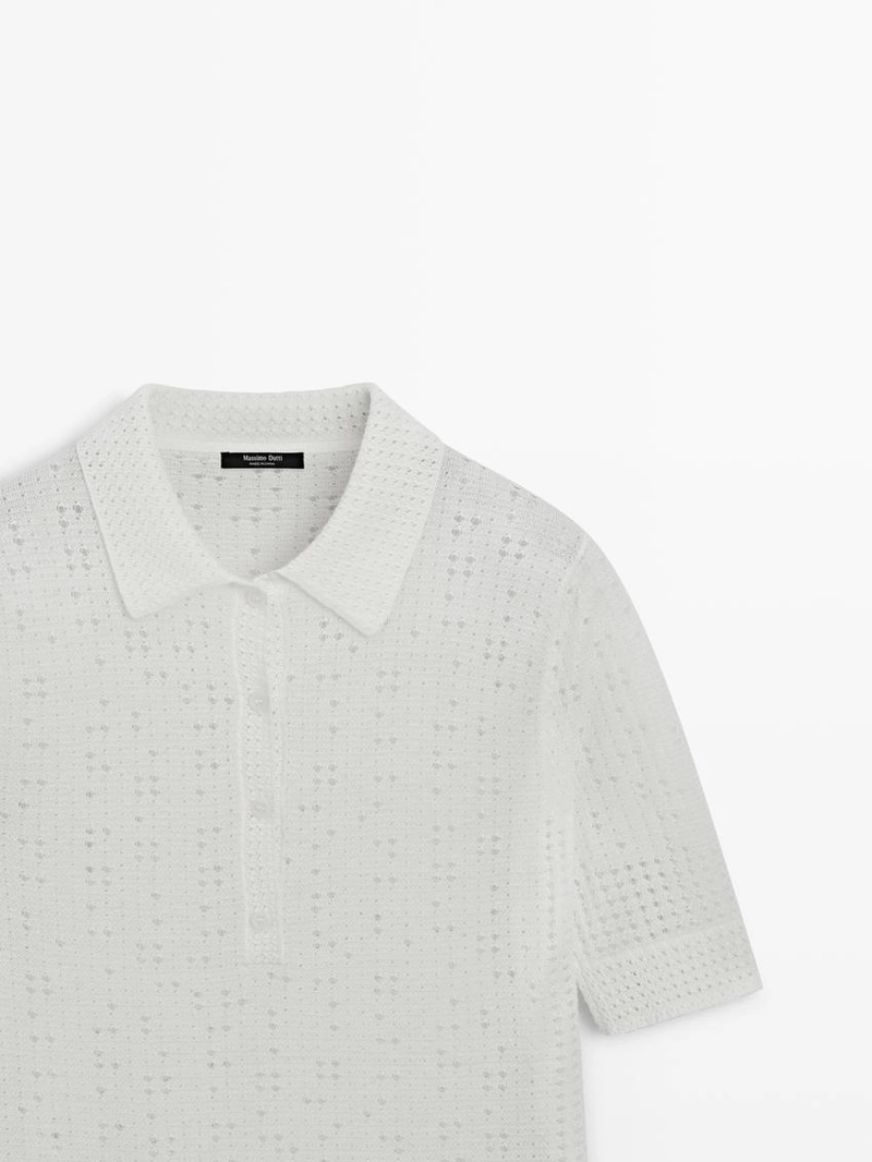 Поло с джемпером из вязаного полотна